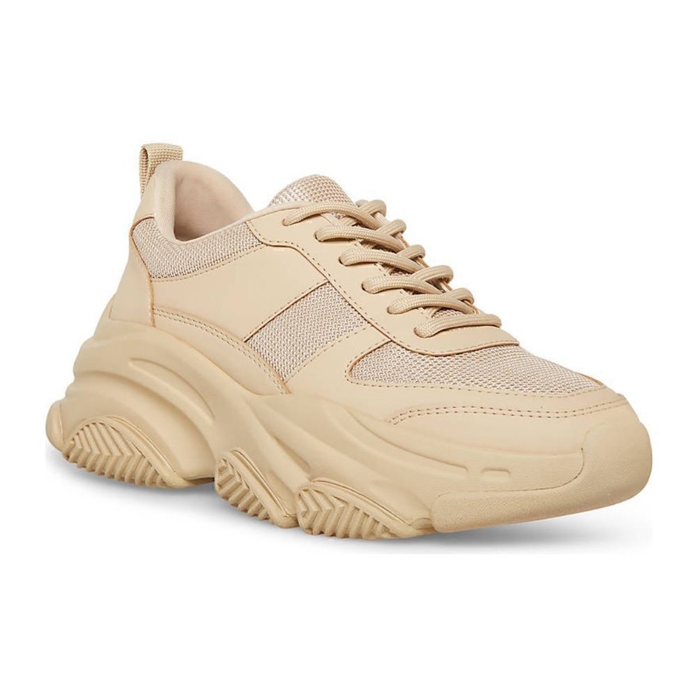 Steve Madden Women’s Petrona Sneakers in the Size 9.5M in Tan Color